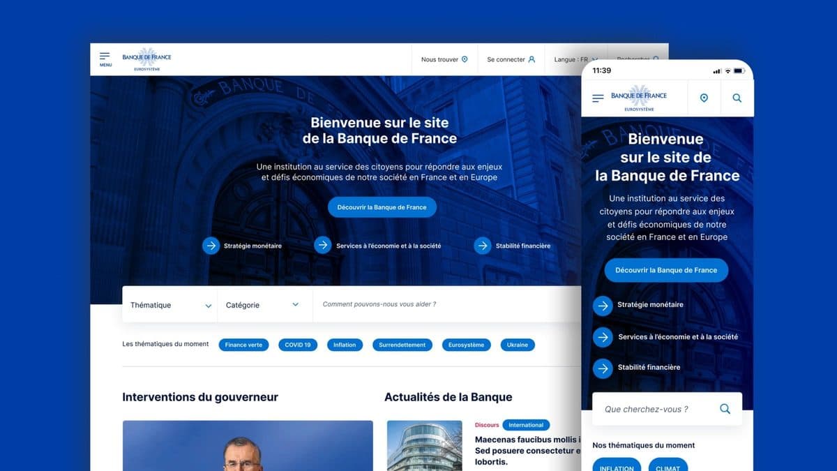 Homepage — desktop & mobile
